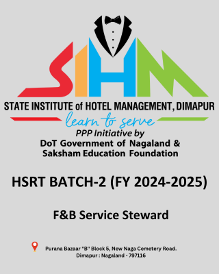 HSRT BATCH - 2 (FY  2024-2025) F&B Service Steward